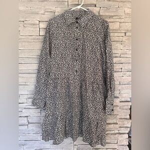 Madewell Mini Dress in Black Floral